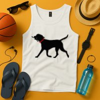 Labrador Retriever Play Fetch Black Lab Tank Top
