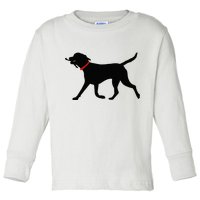 Labrador Retriever Play Fetch Black Lab Toddler Long Sleeve Shirt