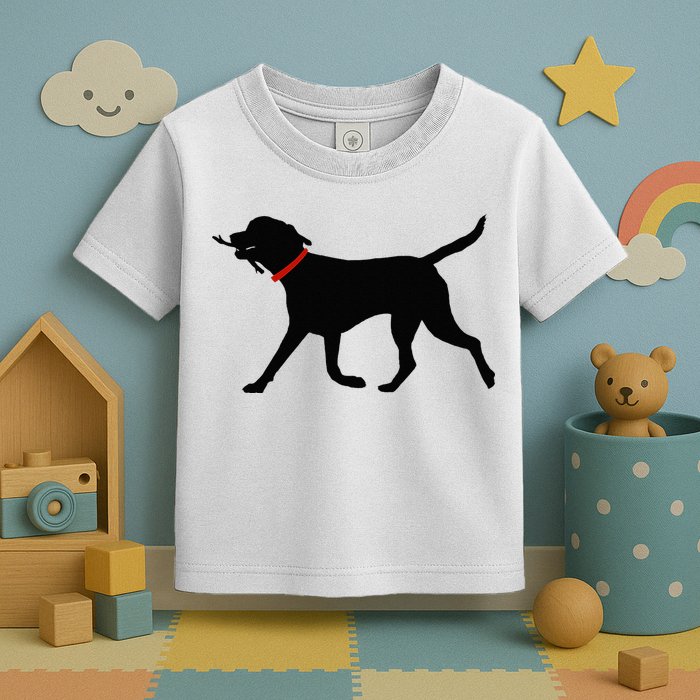 Labrador Retriever Play Fetch Black Lab Toddler T-Shirt