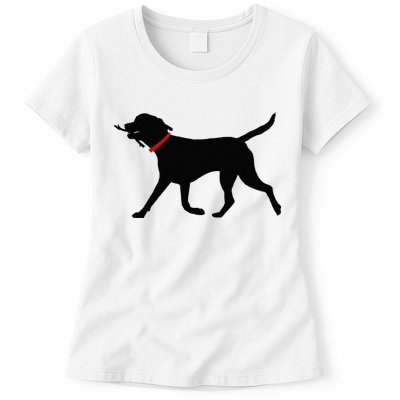 Labrador Retriever Play Fetch Black Lab Womens T-Shirt