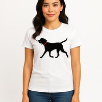 Labrador Retriever Play Fetch Black Lab Womens T-Shirt