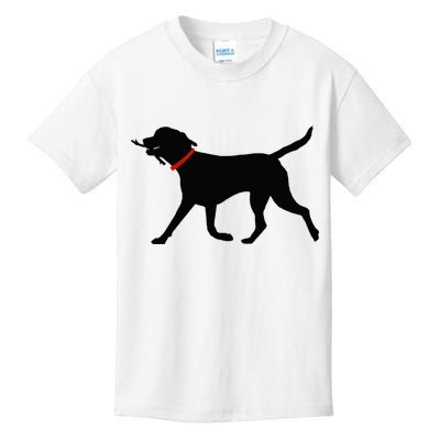 Labrador Retriever Play Fetch Black Lab Kids T-Shirt