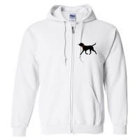 Labrador Retriever Play Fetch Black Lab Full Zip Hoodie