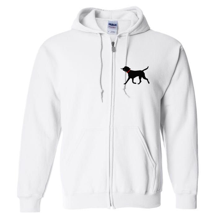 Labrador Retriever Play Fetch Black Lab Full Zip Hoodie