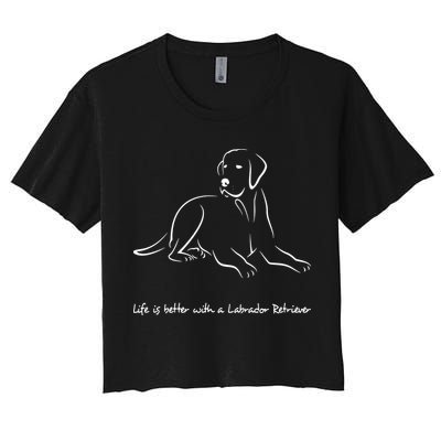 Labrador Retriever Premium T Crop Top