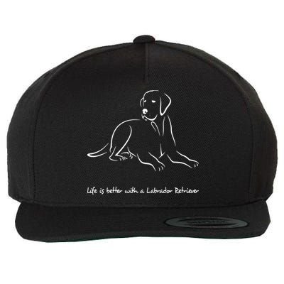 Labrador Retriever Premium T Wool Snapback Cap