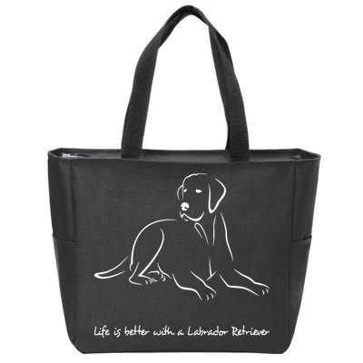 Labrador Retriever Premium T Zip Tote Bag