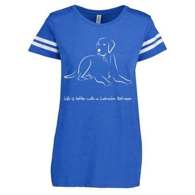 Labrador Retriever Premium T Enza Ladies Jersey Football T-Shirt