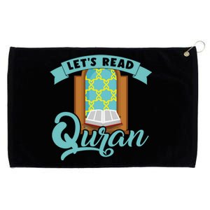 Lets Read Quran Muslim Islam Mosque Prayer Mat Religion Gift Grommeted Golf Towel