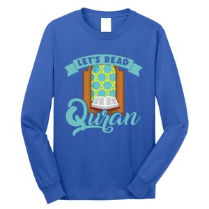 Lets Read Quran Muslim Islam Mosque Prayer Mat Religion Gift Long Sleeve Shirt