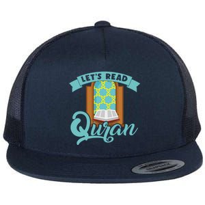 Lets Read Quran Muslim Islam Mosque Prayer Mat Religion Gift Flat Bill Trucker Hat