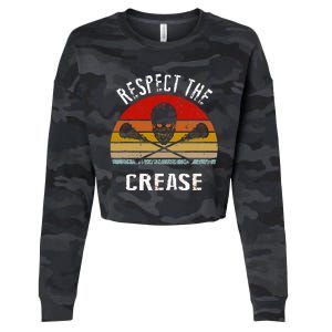 Lacrosse Retro Respect The Crease Cropped Pullover Crew