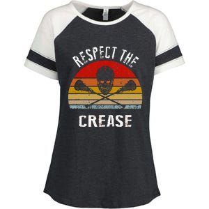 Lacrosse Retro Respect The Crease Enza Ladies Jersey Colorblock Tee