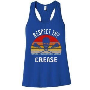 Lacrosse Retro Respect The Crease Women's Racerback Tank