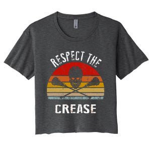 Lacrosse Retro Respect The Crease Women's Crop Top Tee