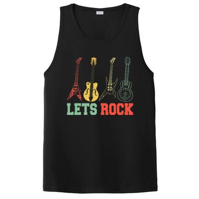 Lets Rock Rock Roll Guitar Retro PosiCharge Competitor Tank