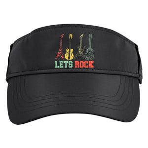 Lets Rock Rock n Roll Guitar Retro lovers Adult Drive Performance Visor