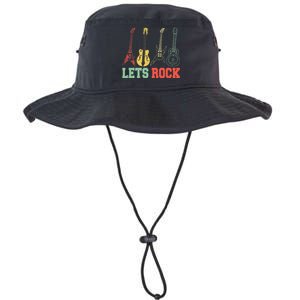 Lets Rock Rock n Roll Guitar Retro lovers Legacy Cool Fit Booney Bucket Hat