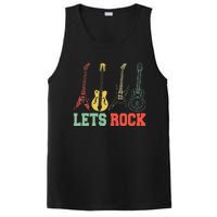 Lets Rock Rock n Roll Guitar Retro lovers PosiCharge Competitor Tank