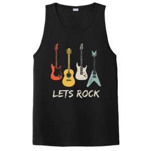 Lets Rock Rock n Roll Guitar Retro PosiCharge Competitor Tank