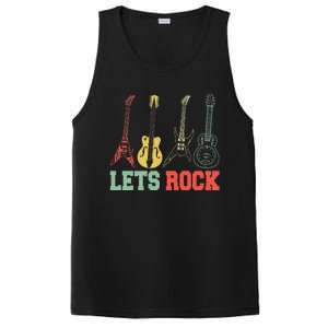 Lets Rock Rock n Roll Guitar Retro PosiCharge Competitor Tank