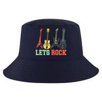Lets Rock Rock N Roll Guitar Retro Cool Comfort Performance Bucket Hat