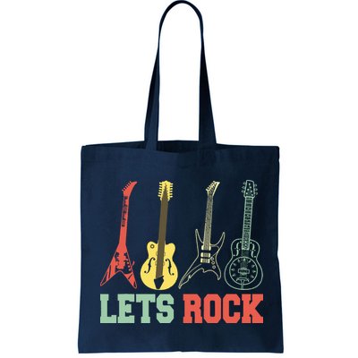 Lets Rock Rock N Roll Guitar Retro Bag