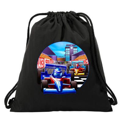 Let's Ride Racing Drawstring Bag