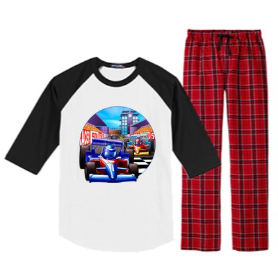 Let's Ride Racing Raglan Sleeve Pajama Set