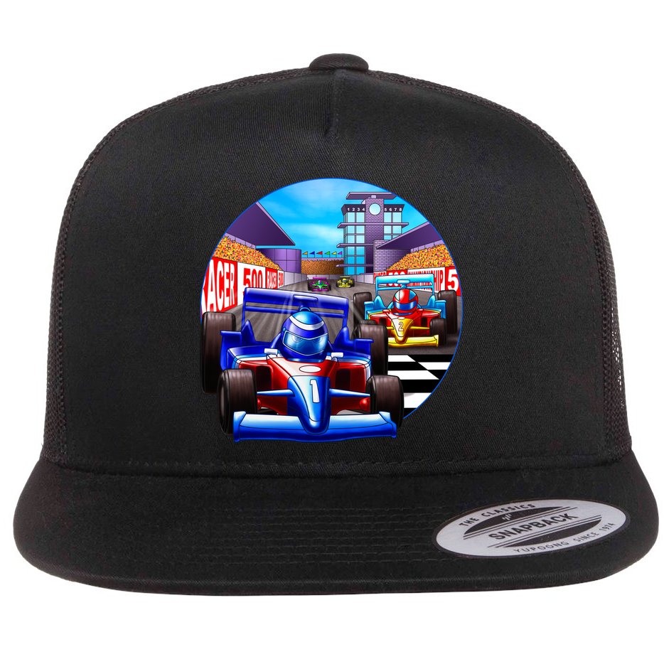 Let's Ride Racing Flat Bill Trucker Hat