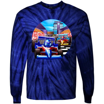 Let's Ride Racing Tie-Dye Long Sleeve Shirt