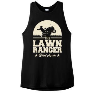 Lawn Ranger Rides Again Ladies PosiCharge Tri-Blend Wicking Tank