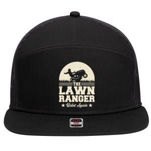 Lawn Ranger Rides Again 7 Panel Mesh Trucker Snapback Hat