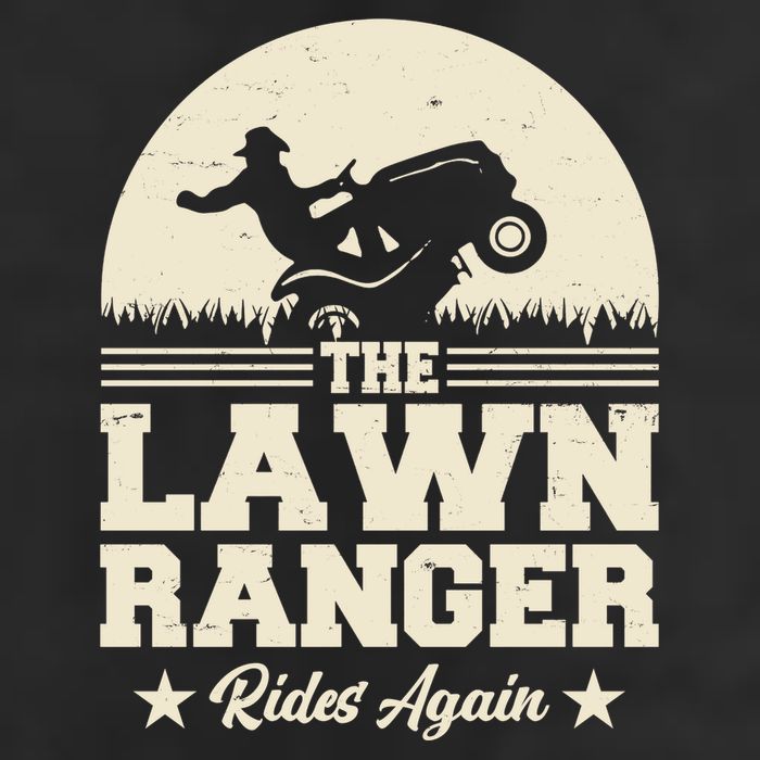 Lawn Ranger Rides Again 7 Panel Mesh Trucker Snapback Hat
