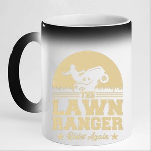 Lawn Ranger Rides Again 11oz Black Color Changing Mug