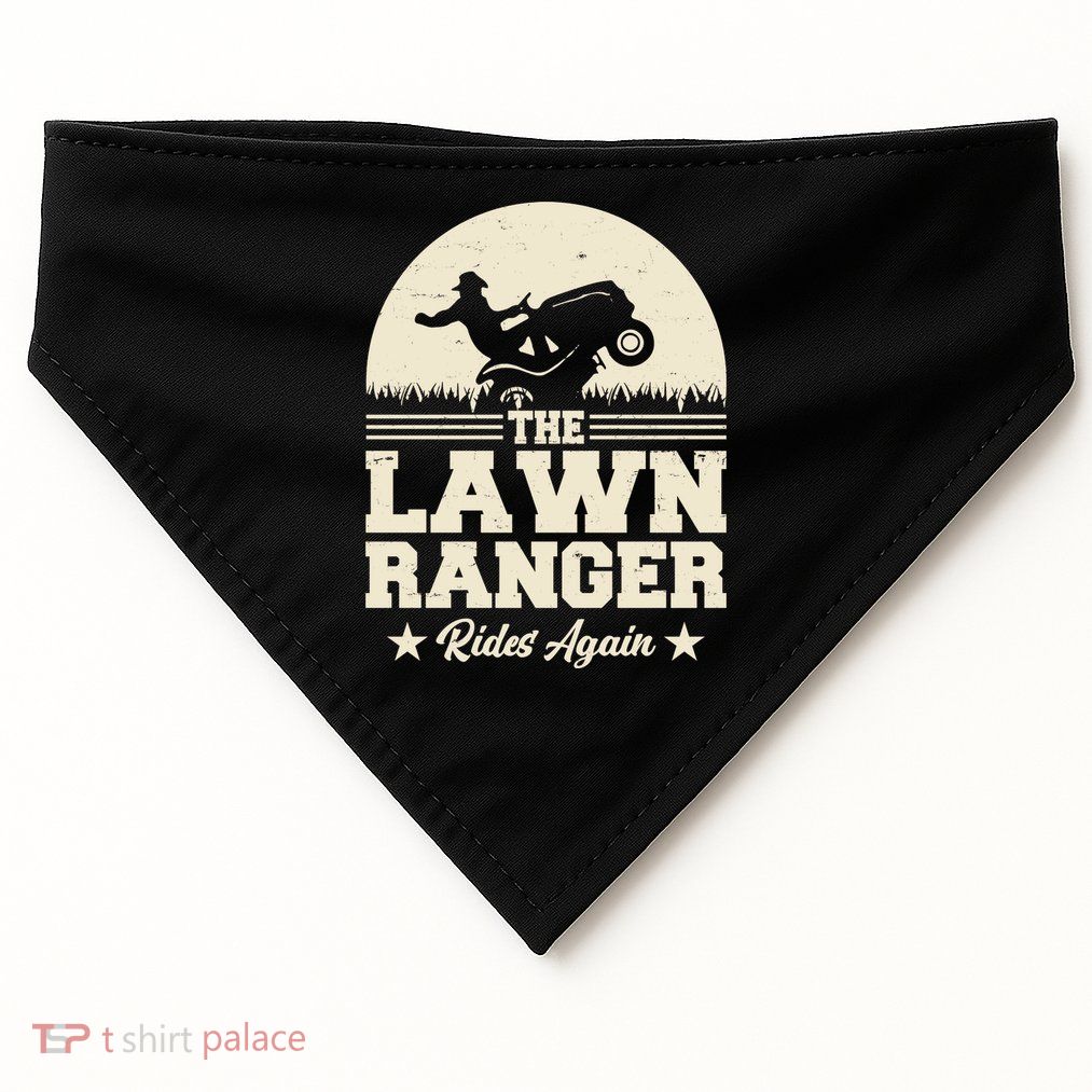 Lawn Ranger Rides Again USA-Made Doggie Bandana