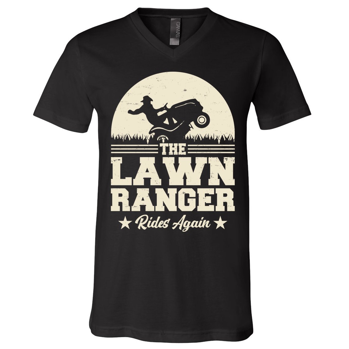 Lawn Ranger Rides Again V-Neck T-Shirt