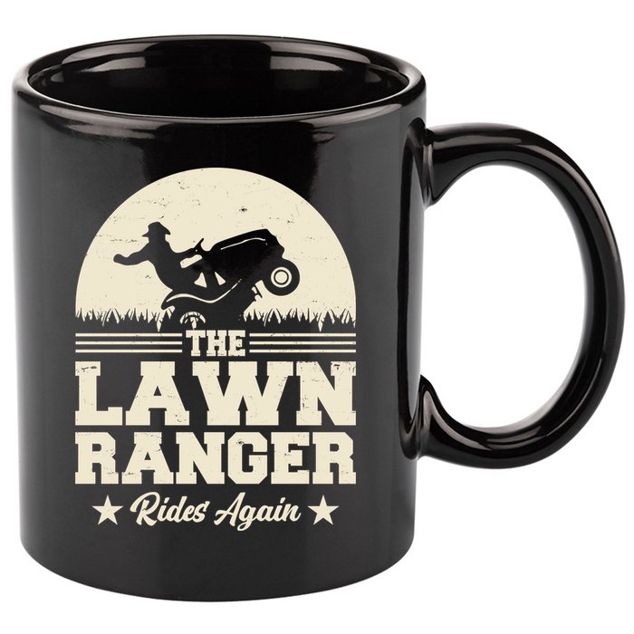 Lawn Ranger Rides Again 11oz C Handle Ceramic Mug