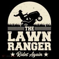 Lawn Ranger Rides Again Drawstring Bag