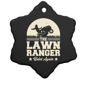 Lawn Ranger Rides Again Ceramic Star Ornament