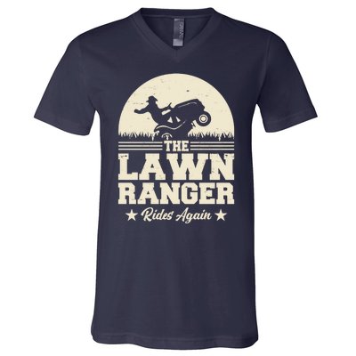 Lawn Ranger Rides Again V-Neck T-Shirt