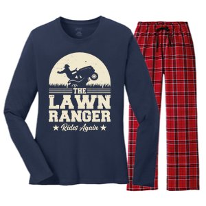 Lawn Ranger Rides Again Women's Long Sleeve Flannel Pajama Set 