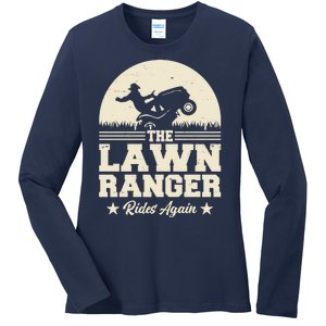 Lawn Ranger Rides Again Ladies Long Sleeve Shirt