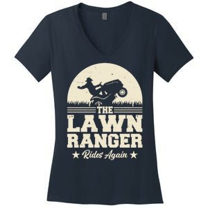 Lawn Ranger Rides Again Women's V-Neck T-Shirt