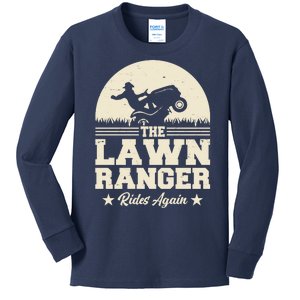 Lawn Ranger Rides Again Kids Long Sleeve Shirt