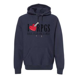 Love Rpg Role Playing Gamer Premium Hoodie