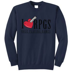 Love Rpg Role Playing Gamer Tall Sweatshirt