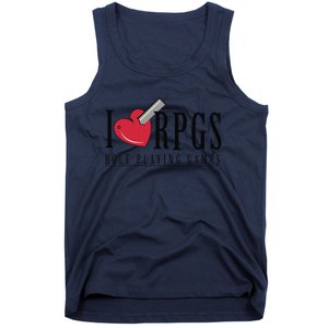 Love Rpg Role Playing Gamer Tank Top