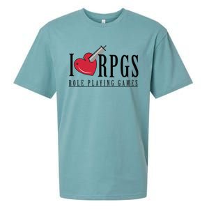 Love Rpg Role Playing Gamer Sueded Cloud Jersey T-Shirt