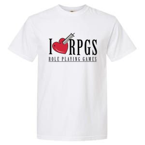 Love Rpg Role Playing Gamer Garment-Dyed Heavyweight T-Shirt